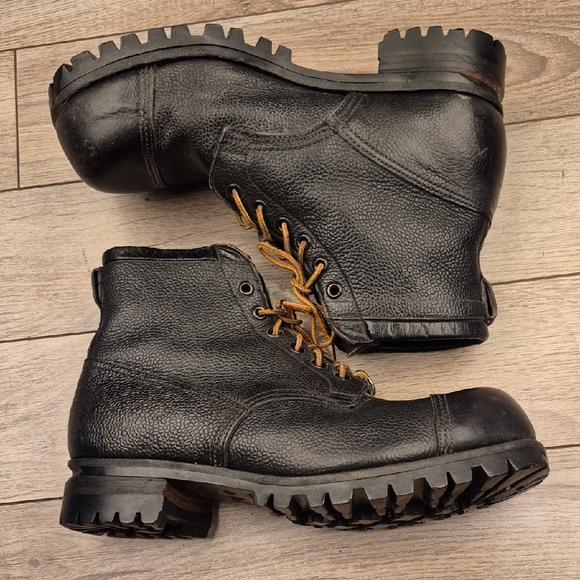 1950s British Military WW2 Era Leather Itshide Commando Sz 8 Mens Boots VTG RARE main image 6